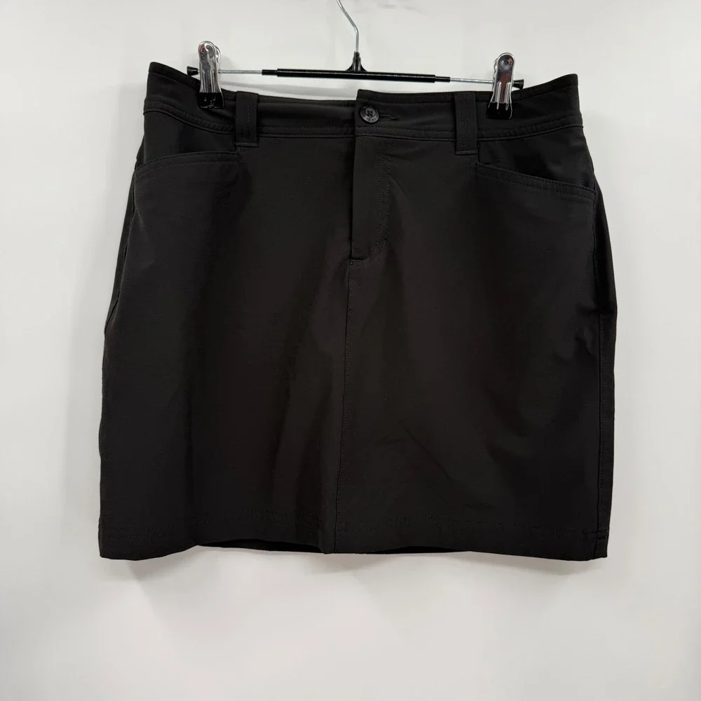 Eddie Bauer 6 Skort Women Black Performance Hiking Golf Athletic‎ Stretch Pocket